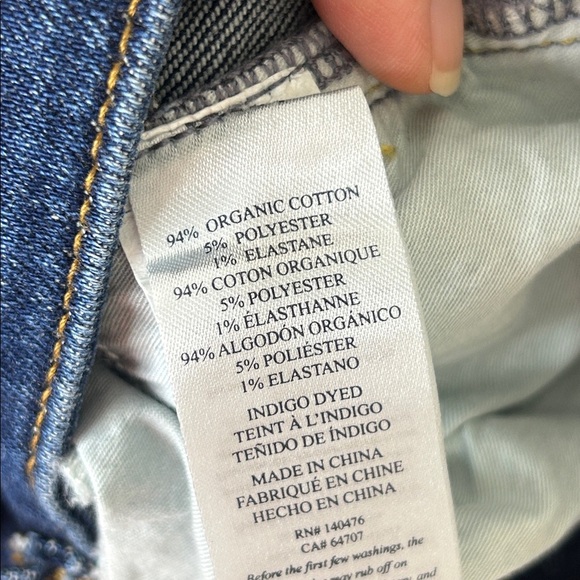 FAHERTY Organic Cotton Straight Leg Dark Wash Jeans Size 28 - Picture 9 of 16